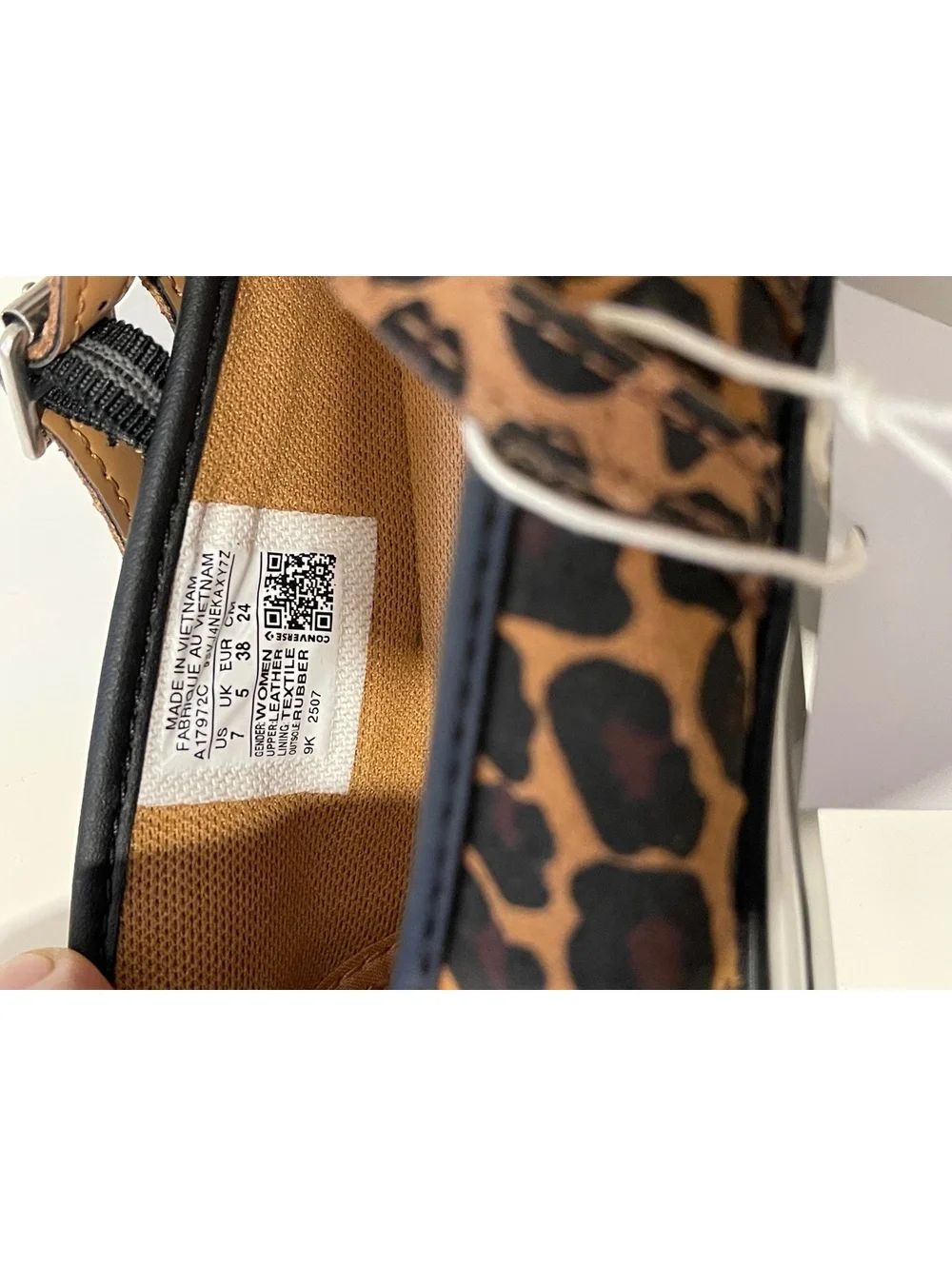 Converse All Star Leopard Print Mary Jane Sneakers - Picture 7 of 7